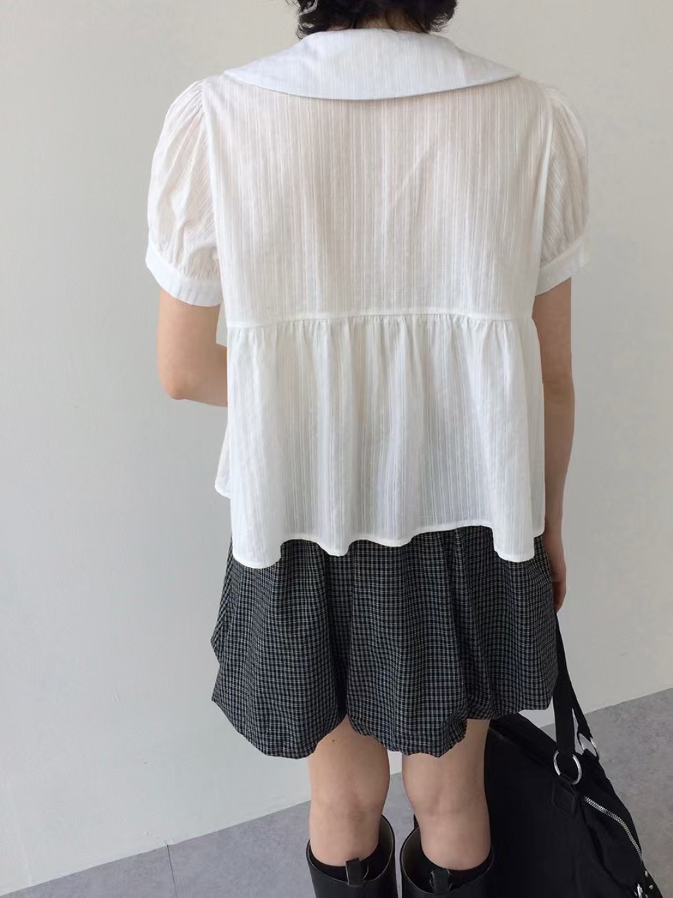 SECOND OTHER韓國代購㊣女裝新款真品推薦時尚休閑襯衫蕾絲衫SECOND OTHER襯衫/蕾絲衫