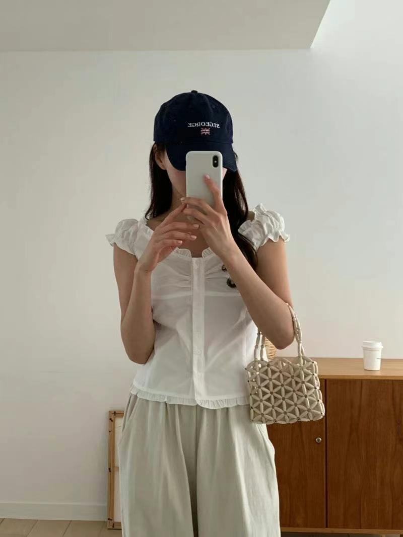 ON-NI-언니-T東大門㊣直郵女士新品真品時尚熱賣襯衫蕾絲衫ON-NI襯衫/蕾絲衫