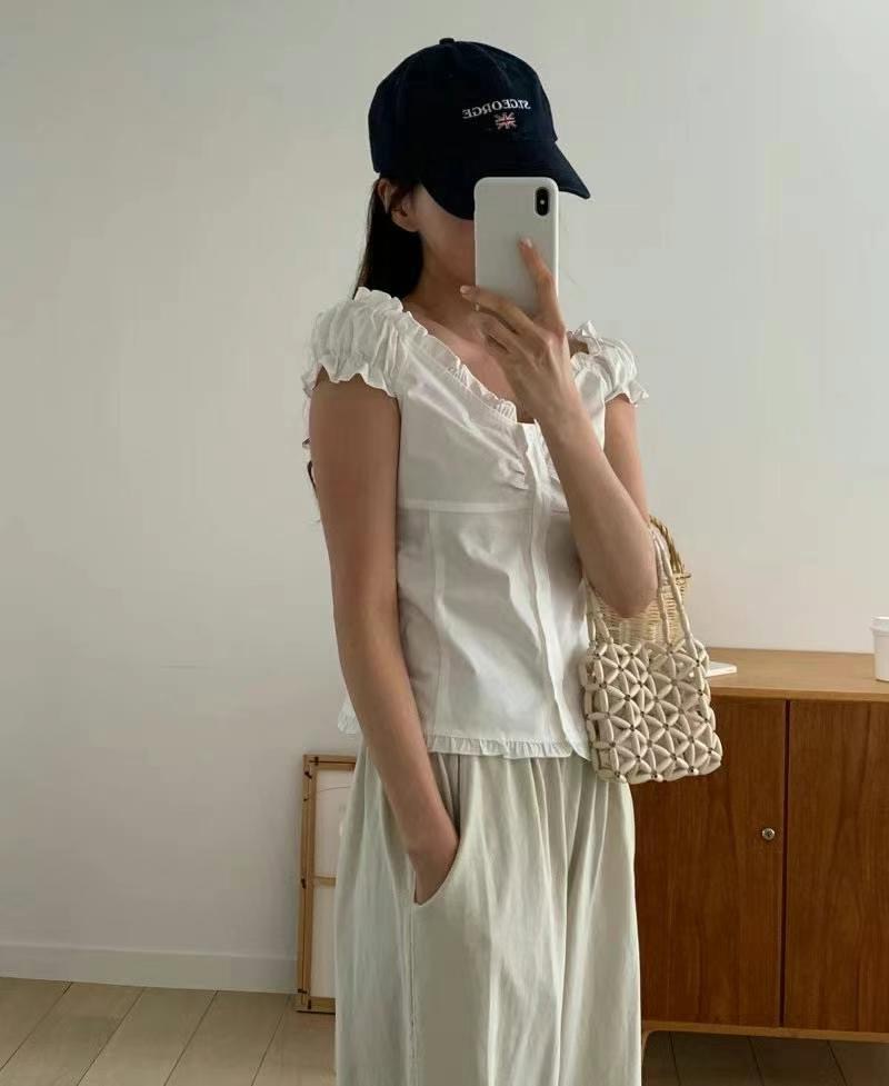 ON-NI-언니-T東大門㊣直郵女士新品真品時尚熱賣襯衫蕾絲衫ON-NI襯衫/蕾絲衫