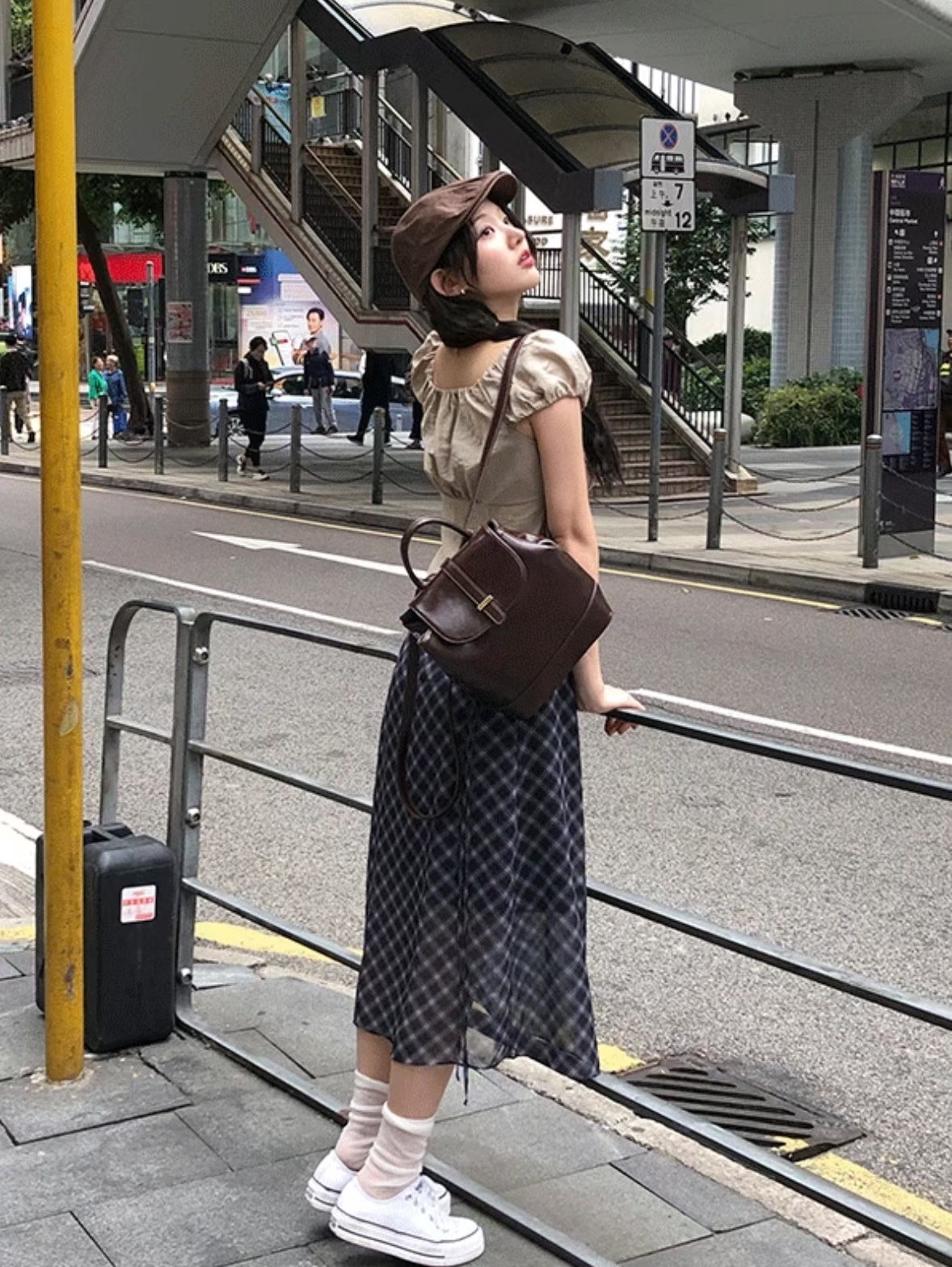 ALL OF US韓國直郵㊣女裝新品熱賣職業人氣真品25春夏長裙ALL OF US長裙