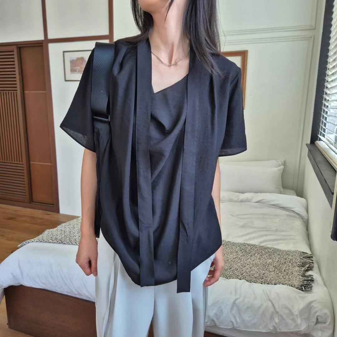 COVER-커버-T韓國直郵㊣女裝新品職業時尚人氣襯衫蕾絲衫COVER襯衫/蕾絲衫圖色2