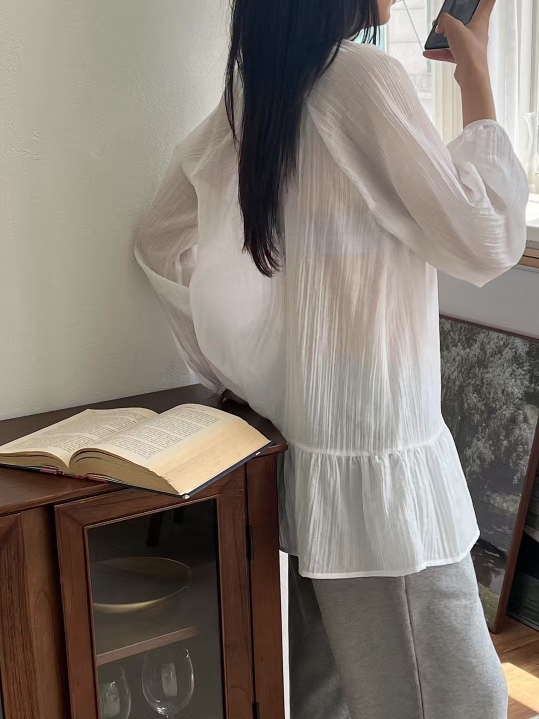 ALL OF US東大門㊣代購女裝新款熱賣人氣25春夏襯衫蕾絲衫ALL OF US襯衫/蕾絲衫