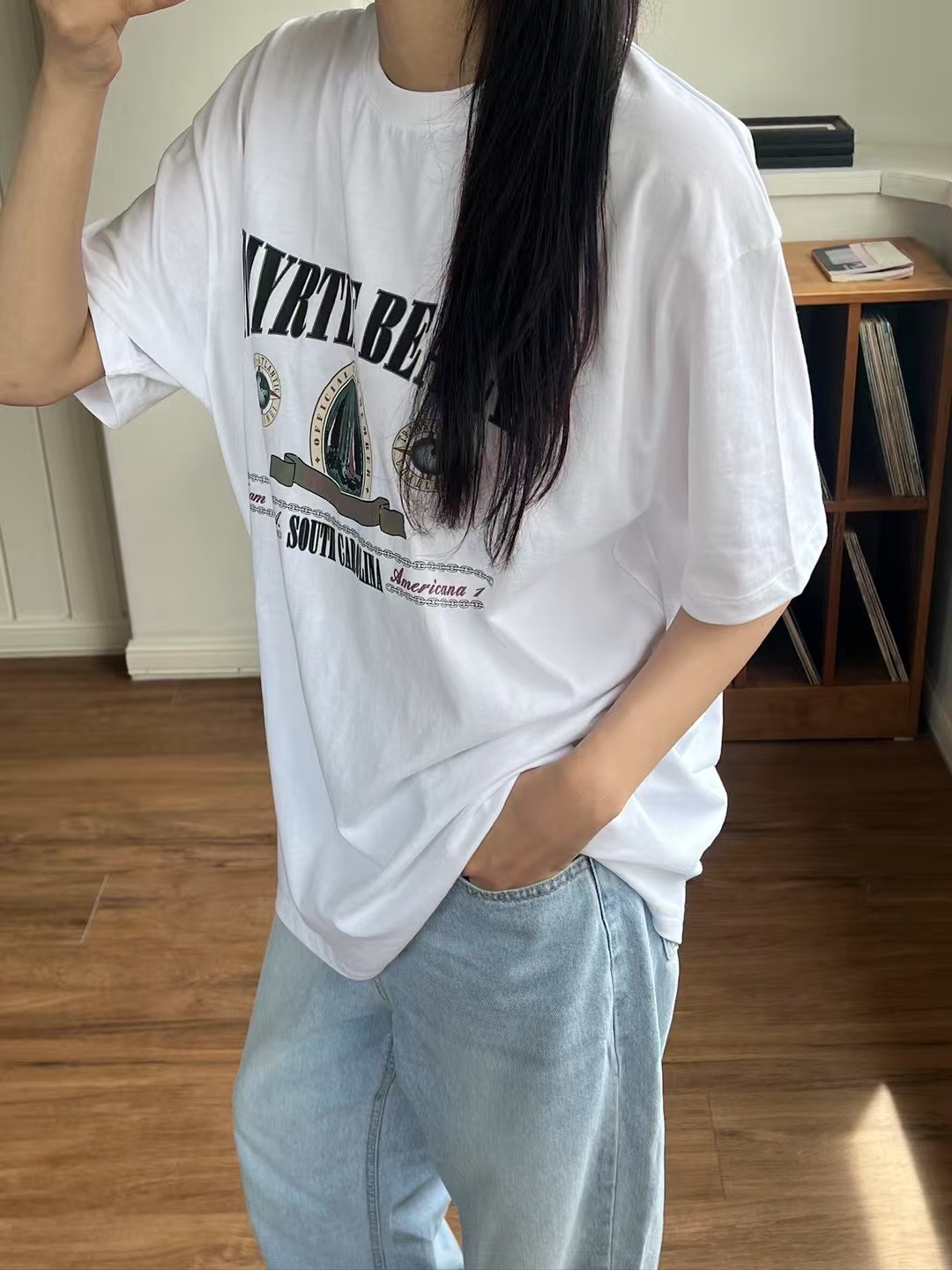 ALL OF US韓國代購㊣女士新款休閑推薦真品人氣25春夏T恤ALL OF UST恤圖色3