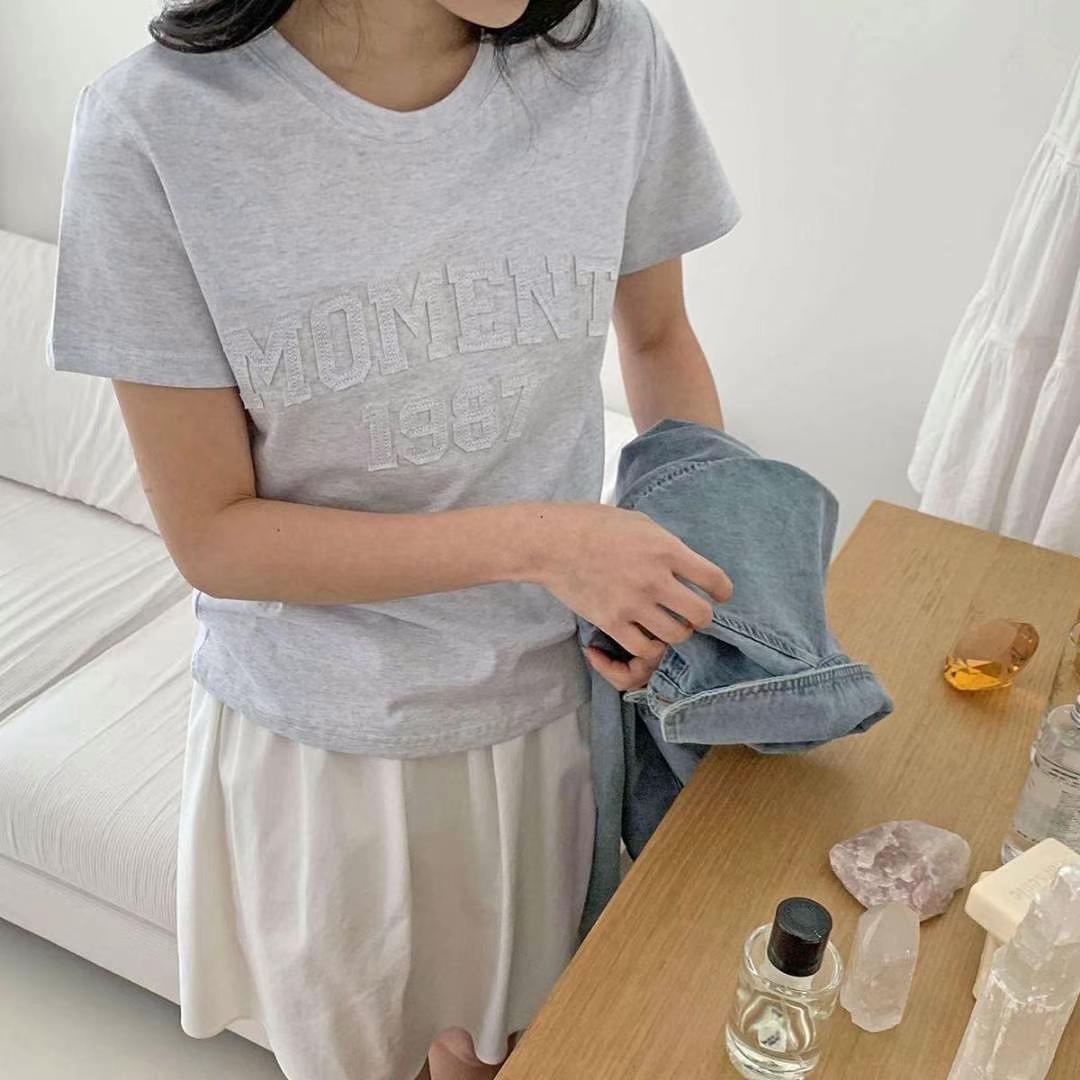 CHEEMI東大門㊣實拍女士新款人氣時尚職業推薦25春夏熱賣T恤CHEEMIT恤圖色2