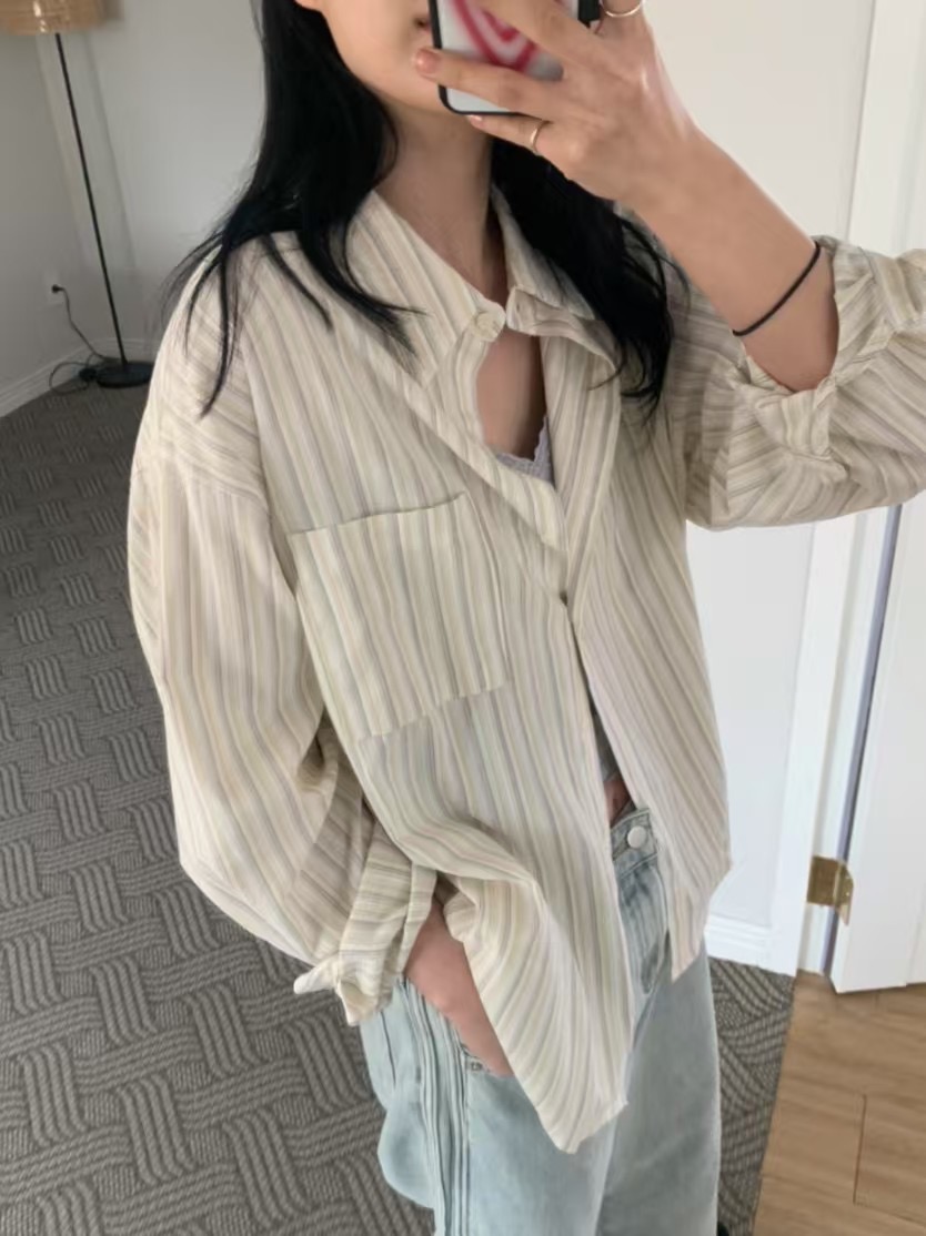 ALL OF US東大門㊣直郵女士新品休閑時尚推薦真品襯衫蕾絲衫ALL OF US襯衫/蕾絲衫
