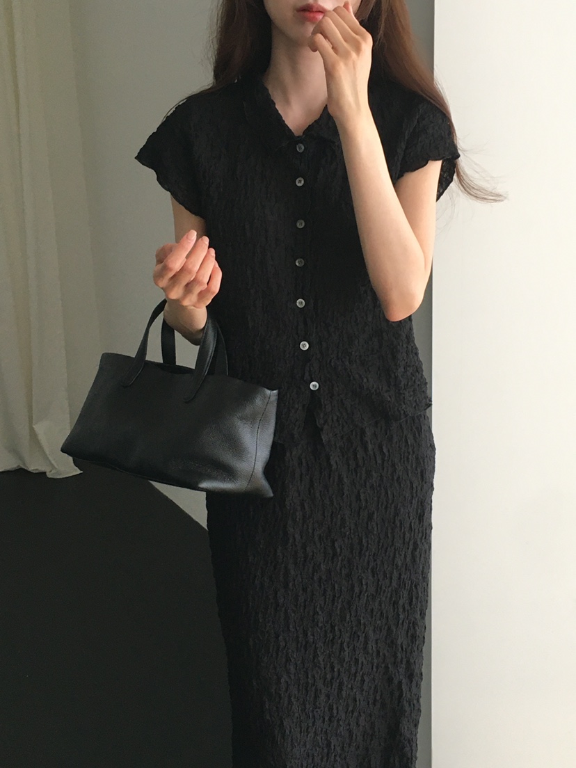 NOTICE韓國代購㊣女裝新品職業25春夏時尚人氣襯衫蕾絲衫短款NOTICE襯衫/蕾絲衫