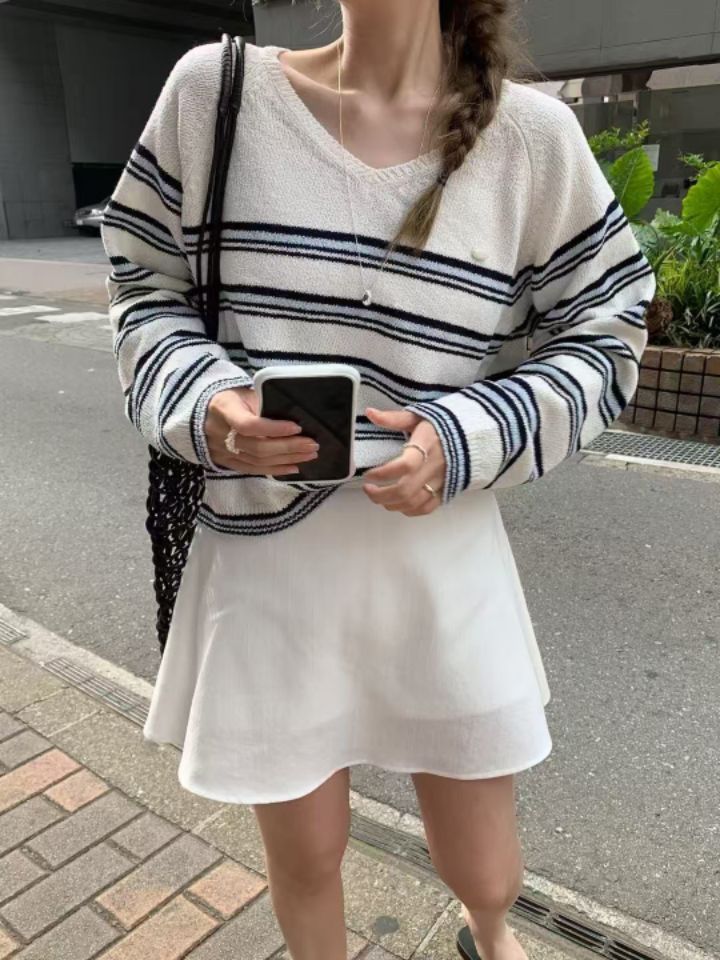 STAY HERE韓國代購㊣女裝新款時尚真品熱賣推薦職業針織衫STAY HERE針織衫圖色1