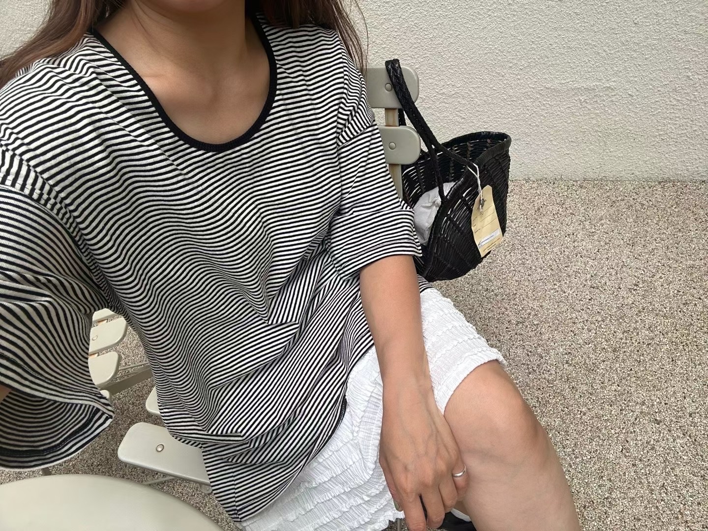 RARASHOW東大門㊣代購女裝新款推薦時尚25春夏真品休閑職業T恤RARASHOWT恤