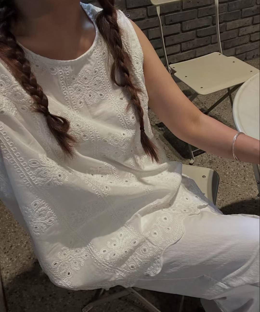 RARASHOW東大門㊣代購女裝新品時尚熱賣人氣25春夏吊帶背心RARASHOW吊帶/背心