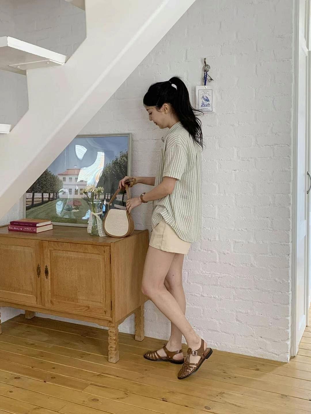 CHEEMI韓國代購㊣女士新款25春夏真品職業推薦休閑襯衫蕾絲衫CHEEMI襯衫/蕾絲衫