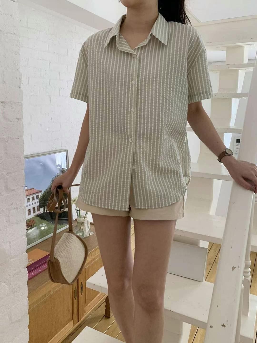 CHEEMI韓國代購㊣女士新款25春夏真品職業推薦休閑襯衫蕾絲衫CHEEMI襯衫/蕾絲衫