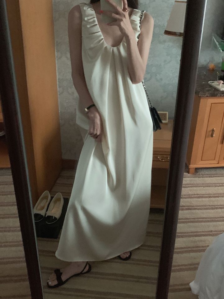 STAY HERE韓國代購㊣女士新品時尚職業熱賣25春夏人氣連衣裙STAY HERE連衣裙