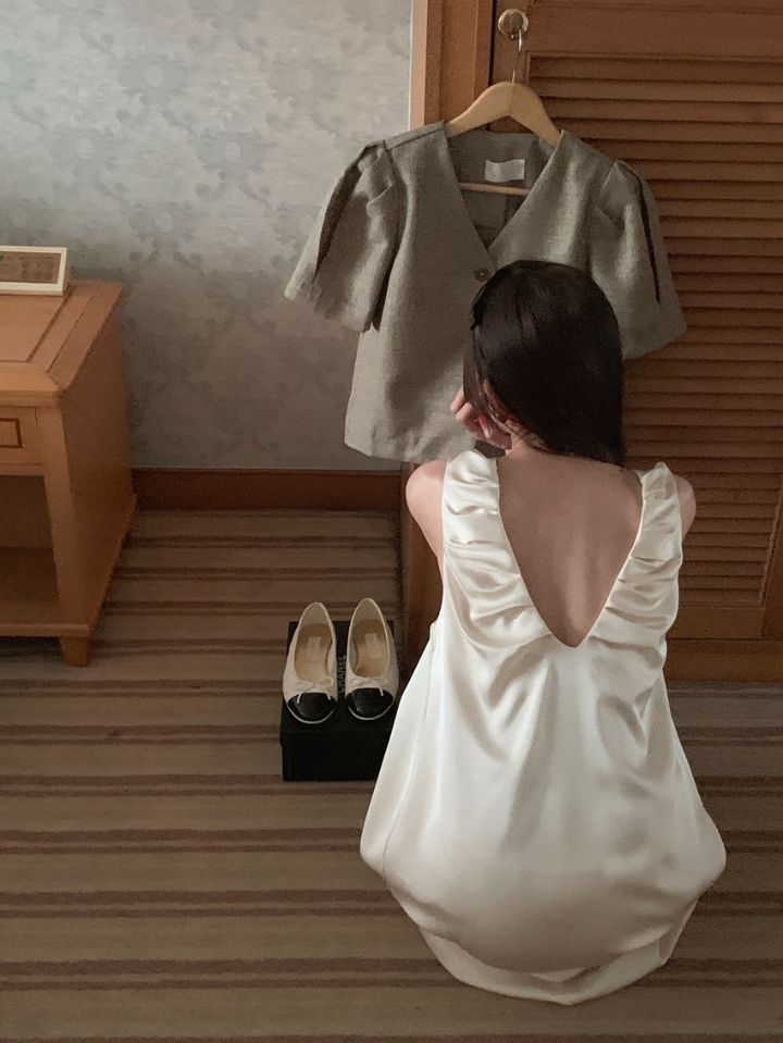 STAY HERE韓國代購㊣女士新品時尚職業熱賣25春夏人氣連衣裙STAY HERE連衣裙
