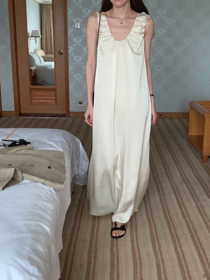STAY HERE韓國代購㊣女士新品時尚職業熱賣25春夏人氣連衣裙STAY HERE連衣裙