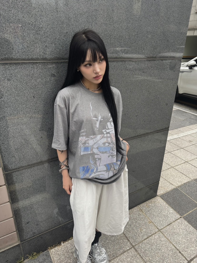 SEEOT韓國直郵㊣女士新款休閑25春夏時尚熱賣人氣T恤男女同款GGDT恤