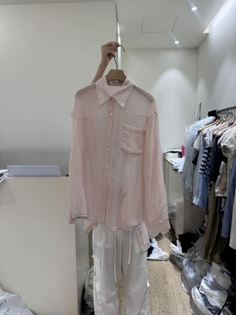FLOWER-L東大門㊣直郵女裝新品休閑真品25春夏推薦襯衫蕾絲衫FLOWER襯衫/蕾絲衫圖色2