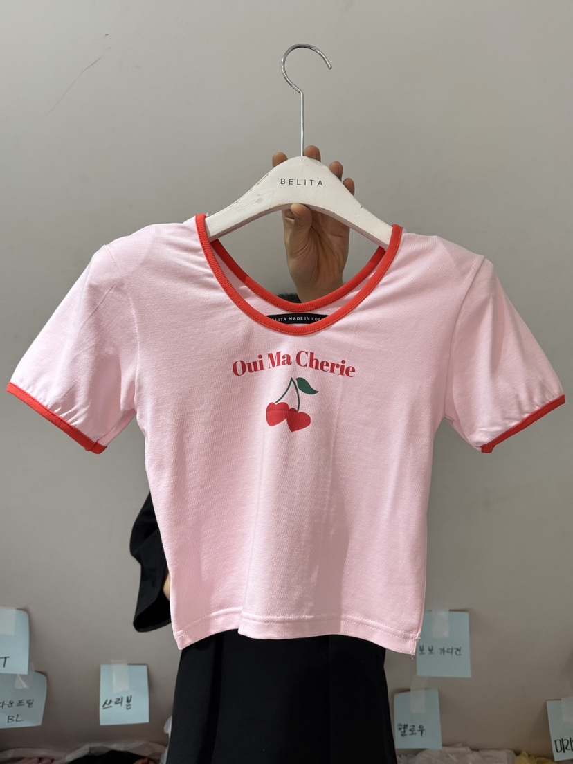 BELITA-L東大門㊣代購女士新款真品熱賣25春夏時尚休閑T恤BELITA-LT恤圖色2