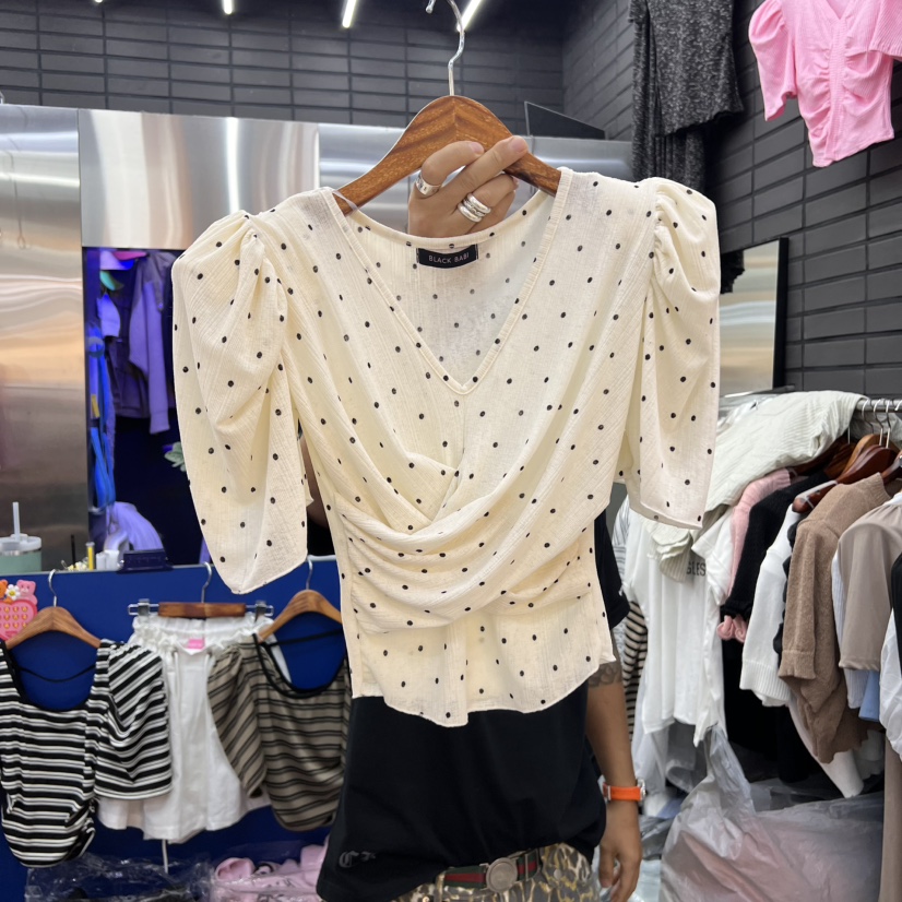 BLACK BABI東大門㊣直郵女裝新品25春夏人氣休閑職業真品T恤BLACK BABIT恤