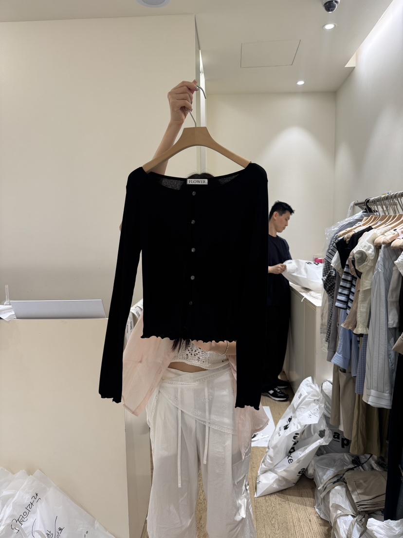 FLOWER-L東大門㊣代購女裝新品推薦人氣真品長袖T恤羊毛衫FLOWER長袖T恤圖色4