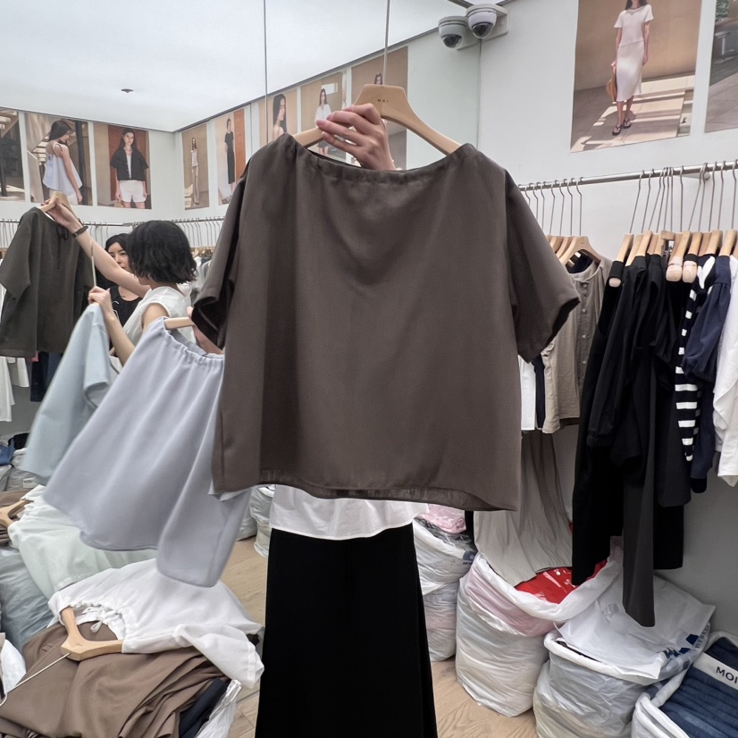MOI-A韓國代購㊣女裝新品熱賣真品25春夏時尚職業襯衫蕾絲衫MOI-A襯衫/蕾絲衫圖色3