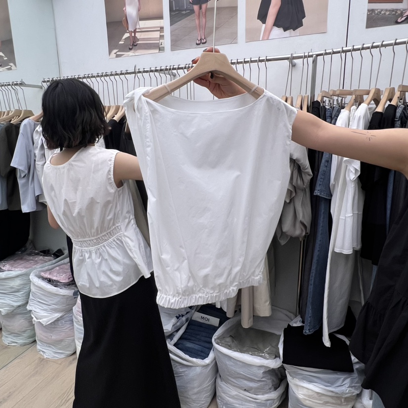 MOI-A東大門㊣直郵女裝新款25春夏熱賣休閑職業襯衫蕾絲衫MOI-A襯衫/蕾絲衫