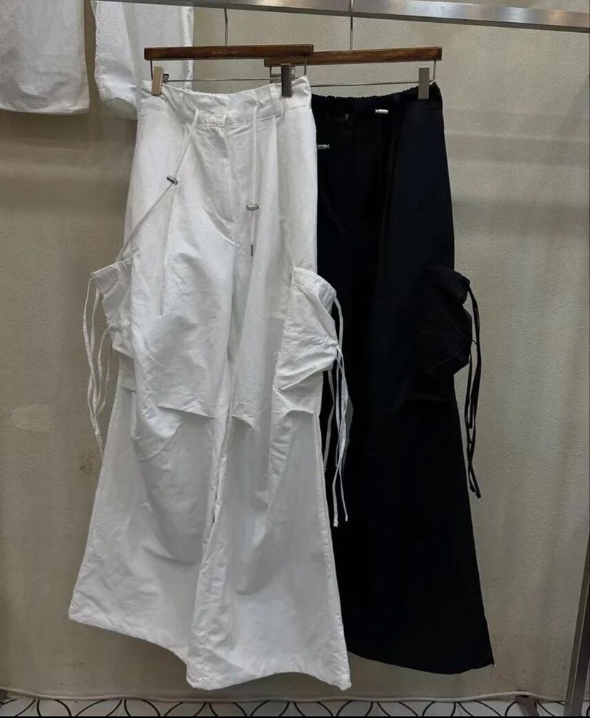 BAMBOLINA東大門㊣實拍女士新品25春夏推薦職業休閑褲蝴蝶結BAMBOLINA休閑褲圖色2左二色