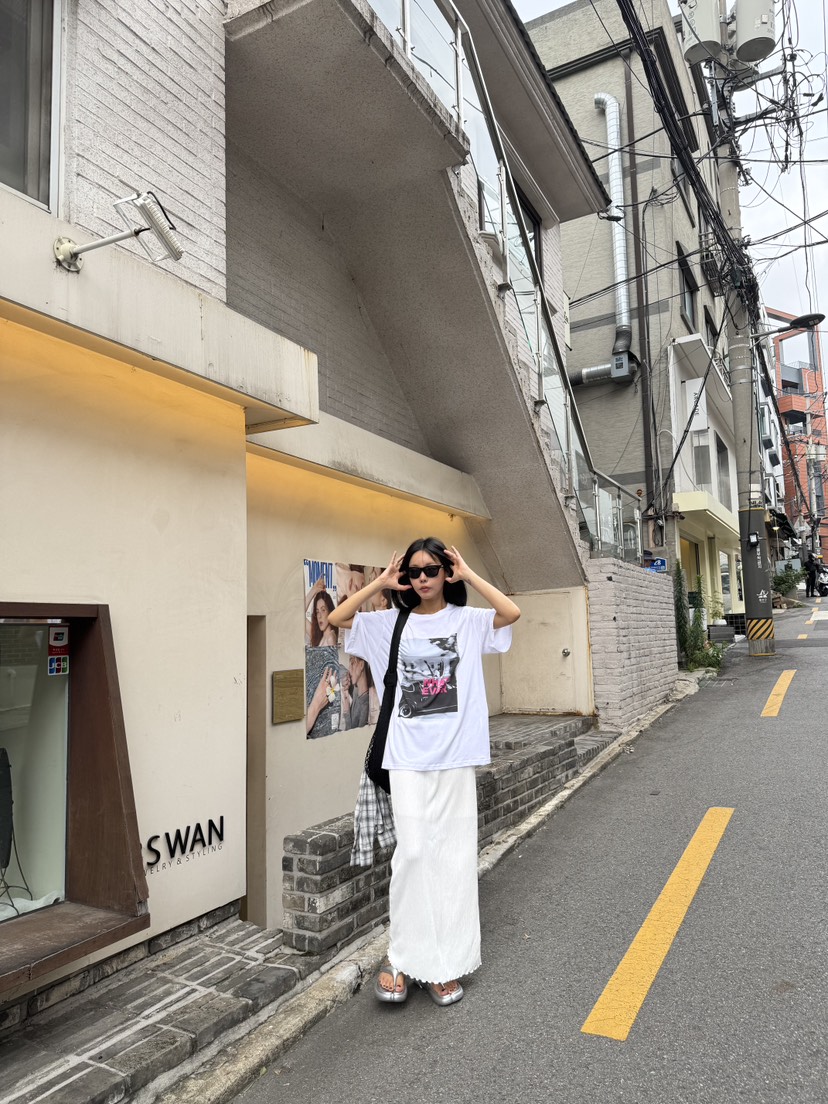 LIMLIMLIM東大門㊣實拍女裝新款真品熱賣休閑職業人氣長裙褶皺LIM LIM LIM長裙