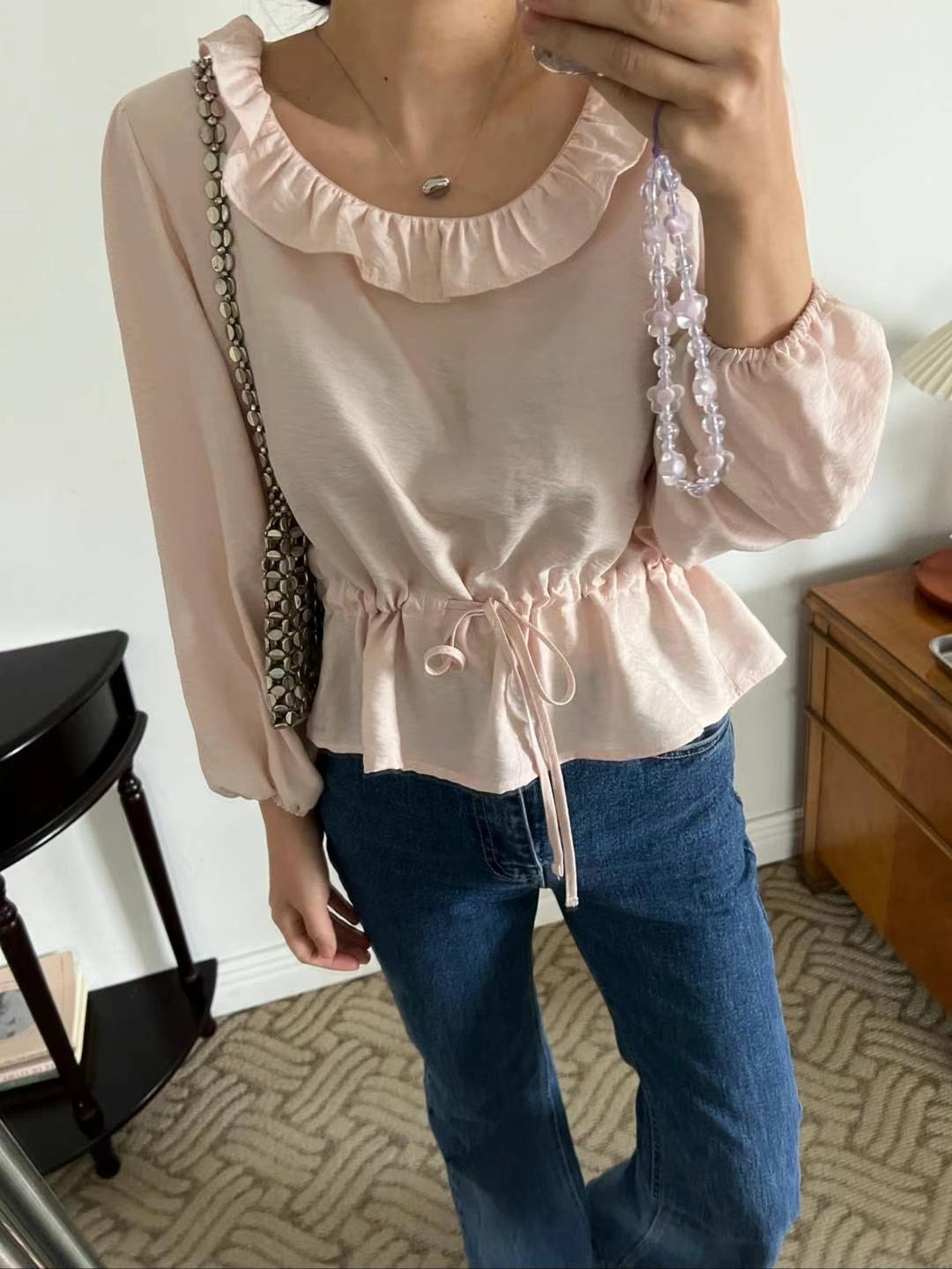 HONESTY-허니스티-T東大門㊣直郵女士新品熱賣襯衫蕾絲衫HONESTY襯衫/蕾絲衫