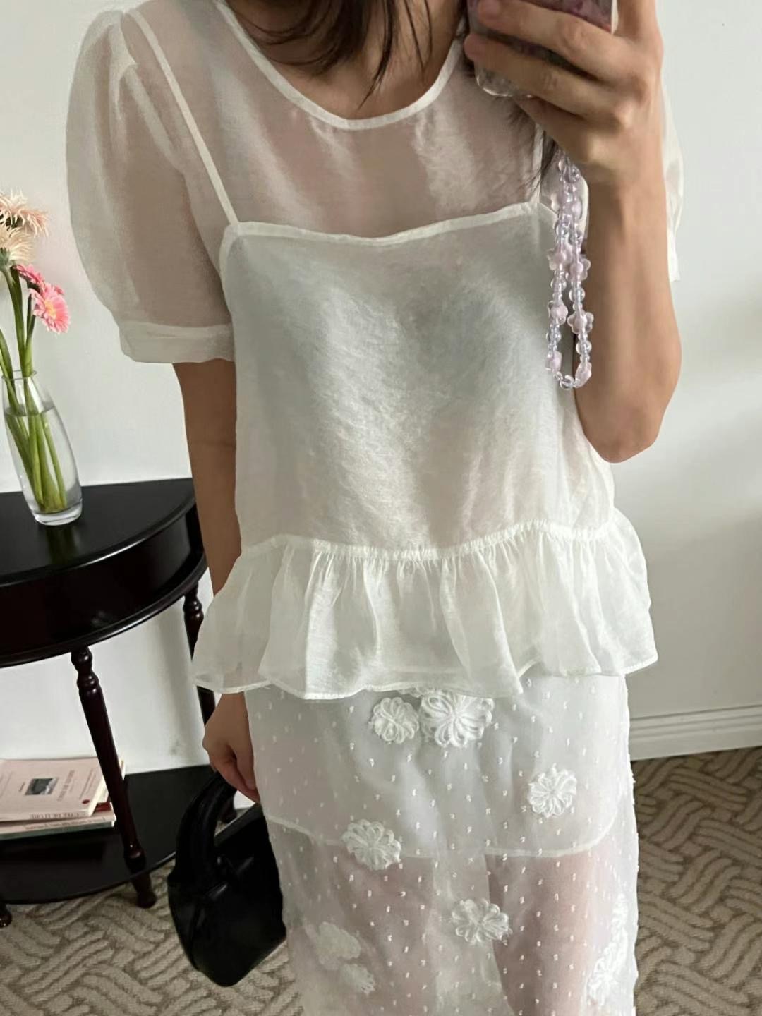 HONESTY-허니스티-T東大門㊣代購女裝新品時尚襯衫蕾絲衫HONESTY襯衫/蕾絲衫