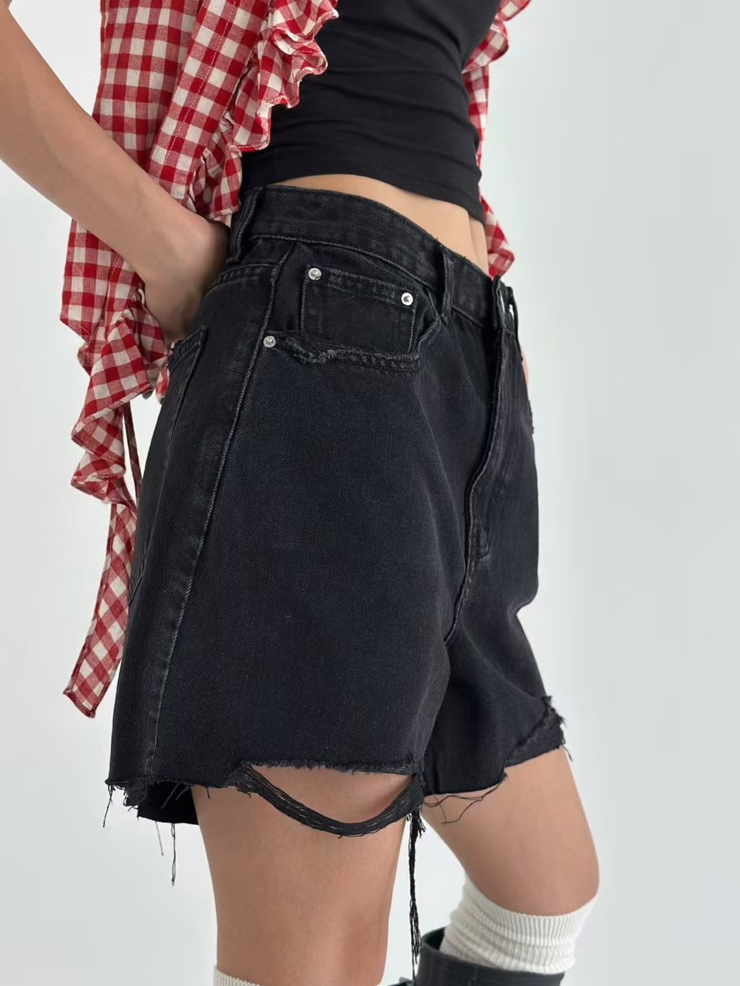 PUBLIC&amp;CO GIRL韓國代購㊣女裝新款25春夏真品休閑短褲PUBLIC&amp;CO GIRL短褲