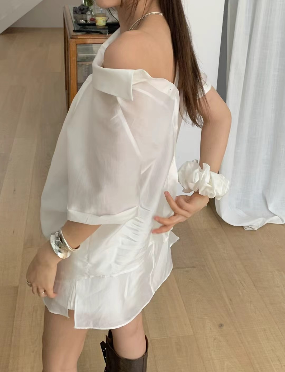 ONDA東大門㊣直郵女士新款職業時尚25春夏熱賣推薦襯衫蕾絲衫ONDA襯衫/蕾絲衫