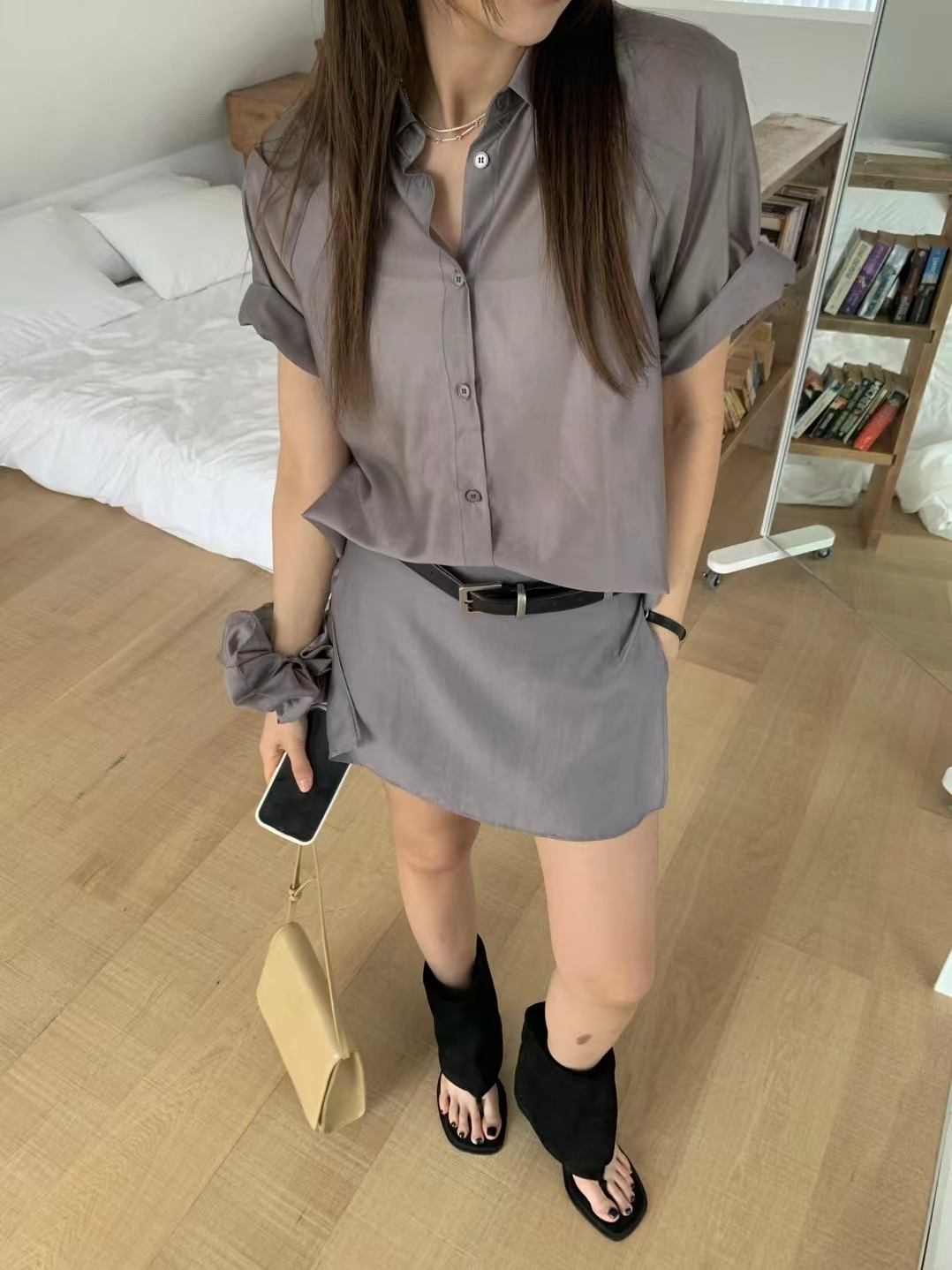 ONDA東大門㊣直郵女士新款職業時尚25春夏熱賣推薦襯衫蕾絲衫ONDA襯衫/蕾絲衫