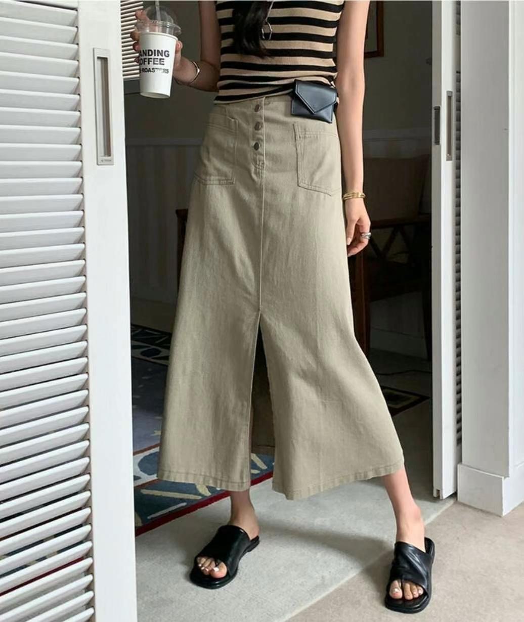 MARCIA-마샤-OT東大門㊣代購女士新品真品人氣熱賣長裙紐扣MARCIA長裙