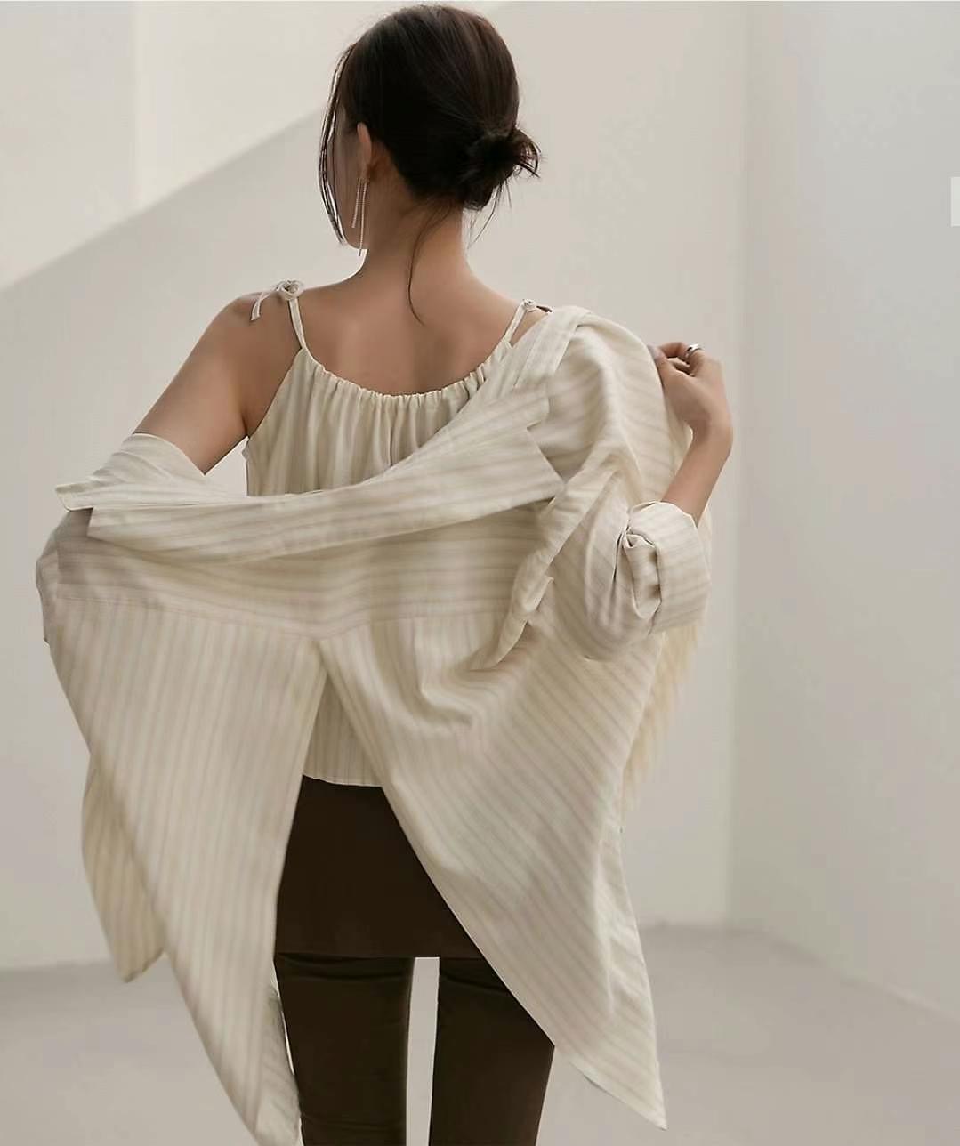 MARCIA-마샤-OT東大門㊣代購女裝新品25春夏套裝套裝條紋MARCIA套裝