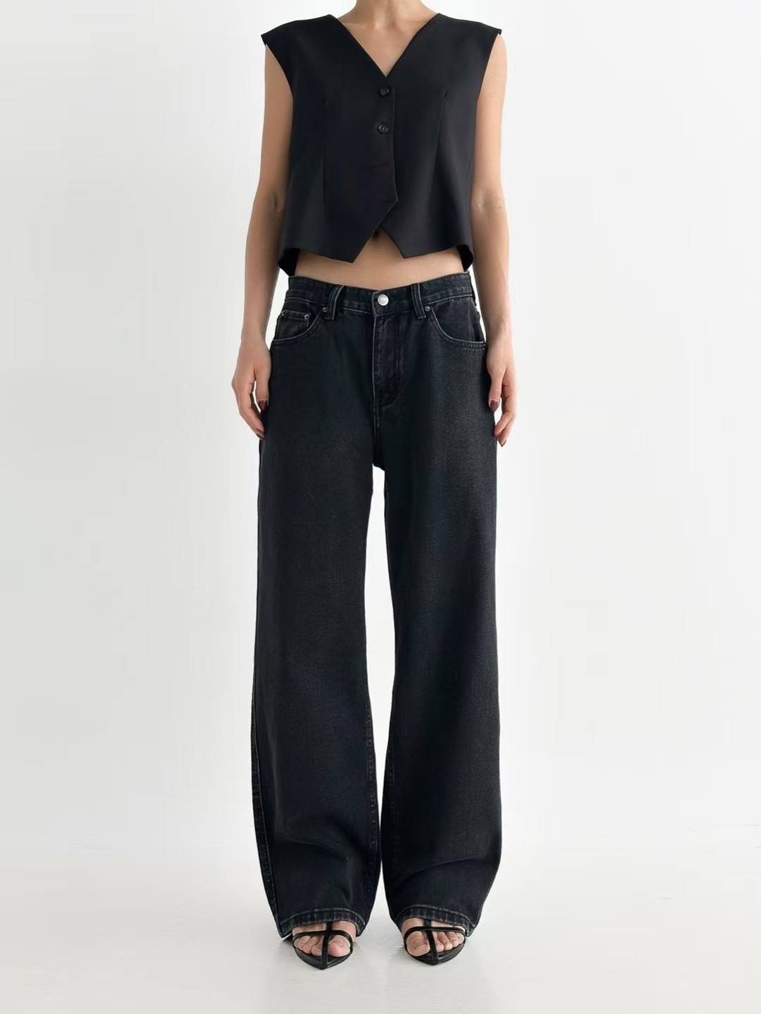PUBLIC&amp;CO GIRL韓國直郵㊣女士新品25春夏推薦牛仔褲PUBLIC&amp;CO GIRL牛仔褲圖色1