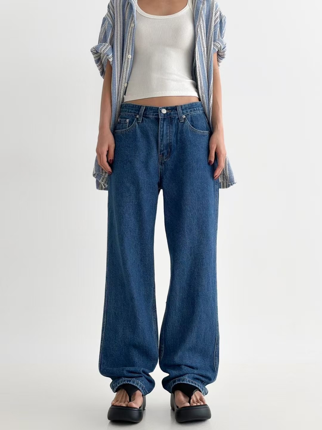 PUBLIC&amp;CO GIRL韓國直郵㊣女士新品25春夏推薦牛仔褲PUBLIC&amp;CO GIRL牛仔褲圖色3