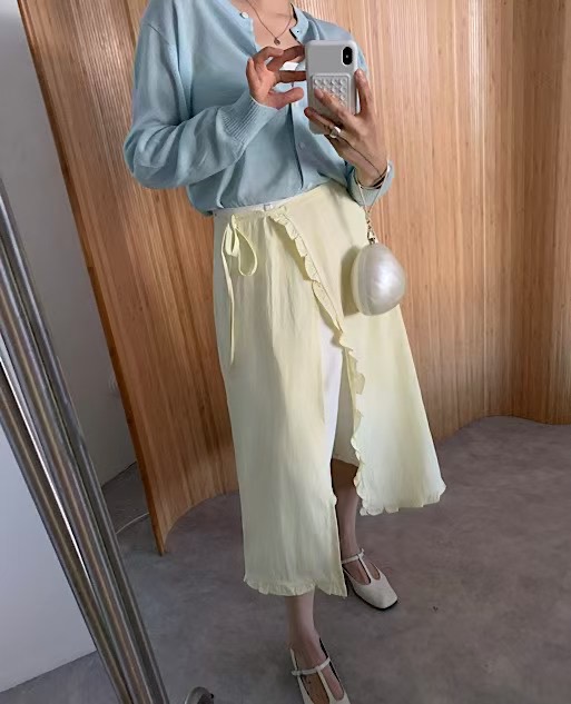 RARASHOW東大門㊣實拍女士新品時尚職業25春夏半身裙中短裙RARASHOW半身裙/中短裙