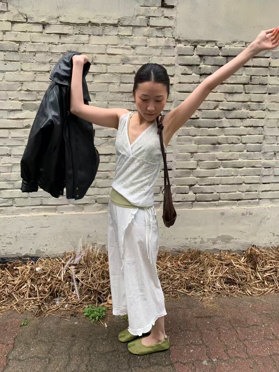 RARASHOW東大門㊣實拍女士新品時尚職業25春夏半身裙中短裙RARASHOW半身裙/中短裙圖色2