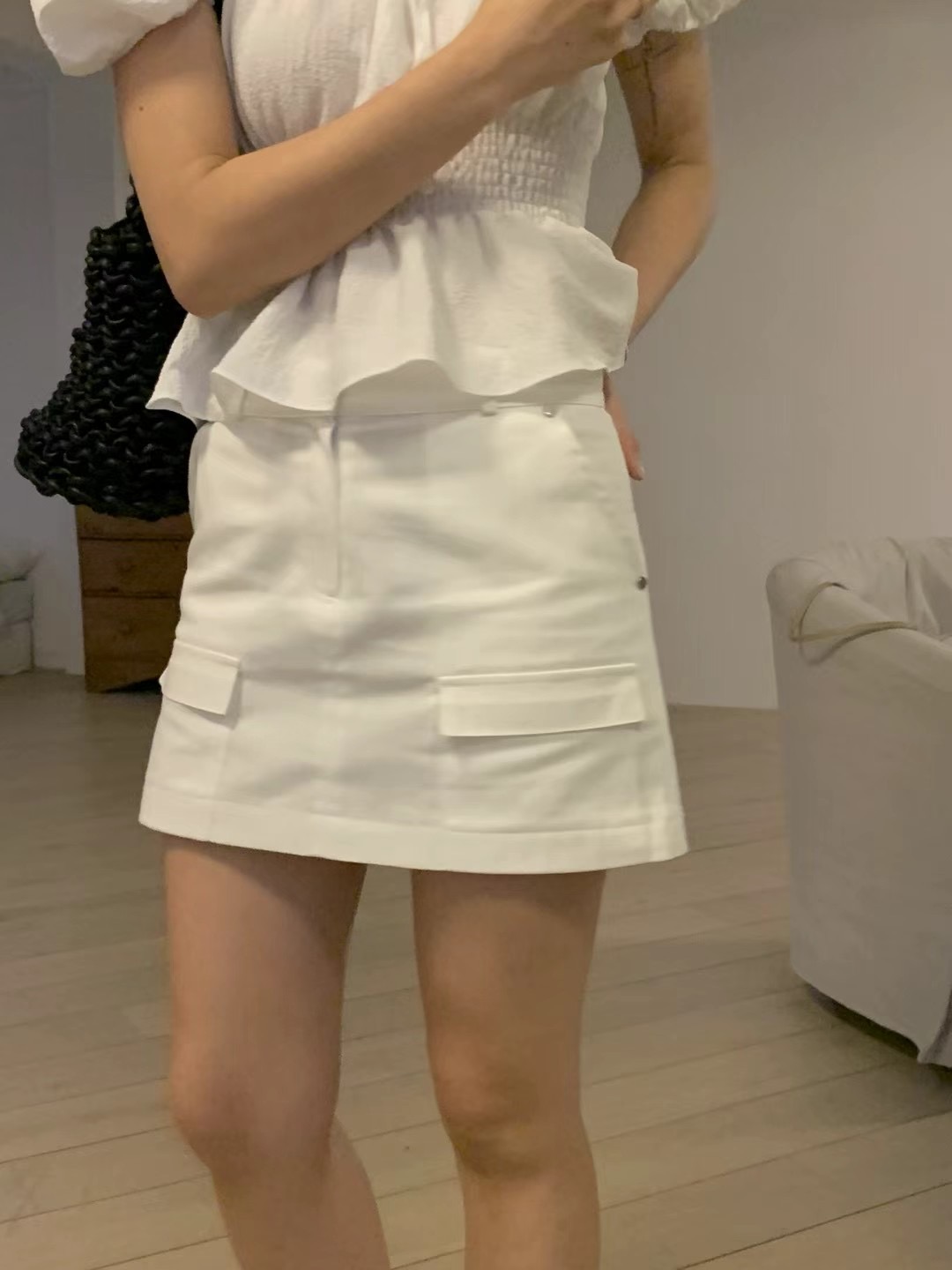 ONDA韓國代購㊣女士新款真品熱賣人氣職業25春夏休閑短裙口袋ONDA短裙圖色2