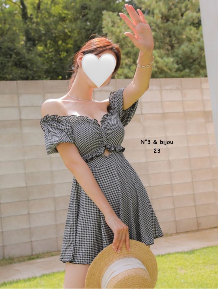 N3東大門㊣直郵女裝新款時尚休閑真品推薦熱賣25春夏職業泳裝N3泳裝