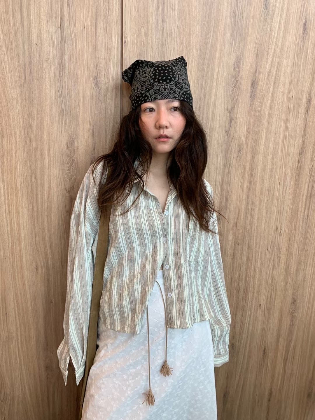 RARASHOW韓國代購㊣女士新品職業時尚休閑推薦25春夏襯衫蕾絲衫RARASHOW襯衫/蕾絲衫