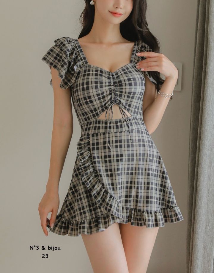 N3韓國直郵㊣女裝新品真品25春夏推薦人氣時尚休閑職業連衣裙N3連衣裙