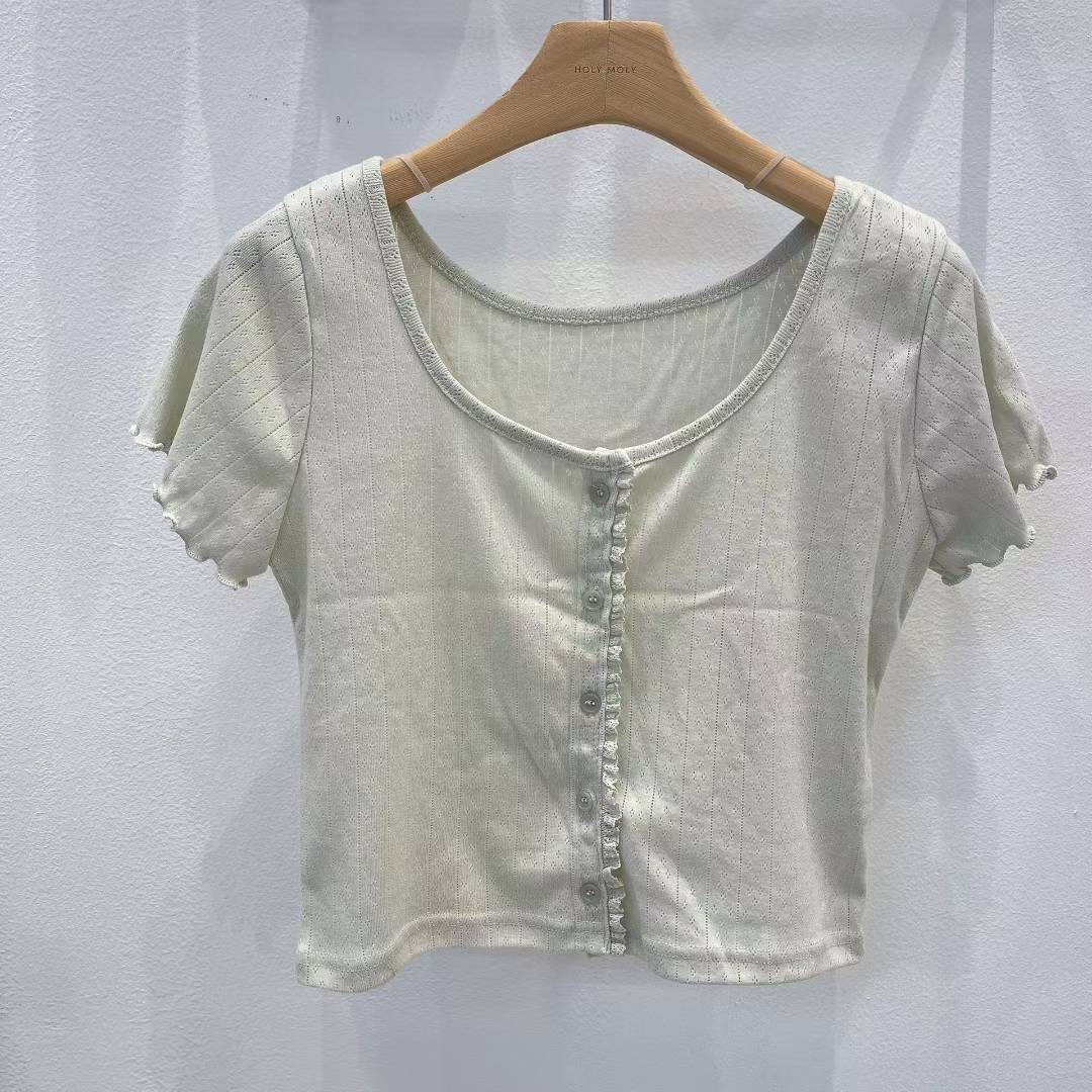 HOLYMOLY東大門㊣實拍女裝新款推薦職業真品人氣25春夏熱賣T恤HOLYMOLYT恤圖色2