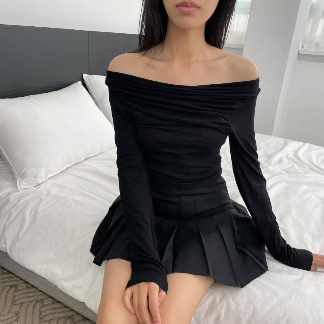 HOLYMOLY東大門㊣實拍女士新品25春夏熱賣休閑人氣推薦長袖T恤HOLYMOLY長袖T恤