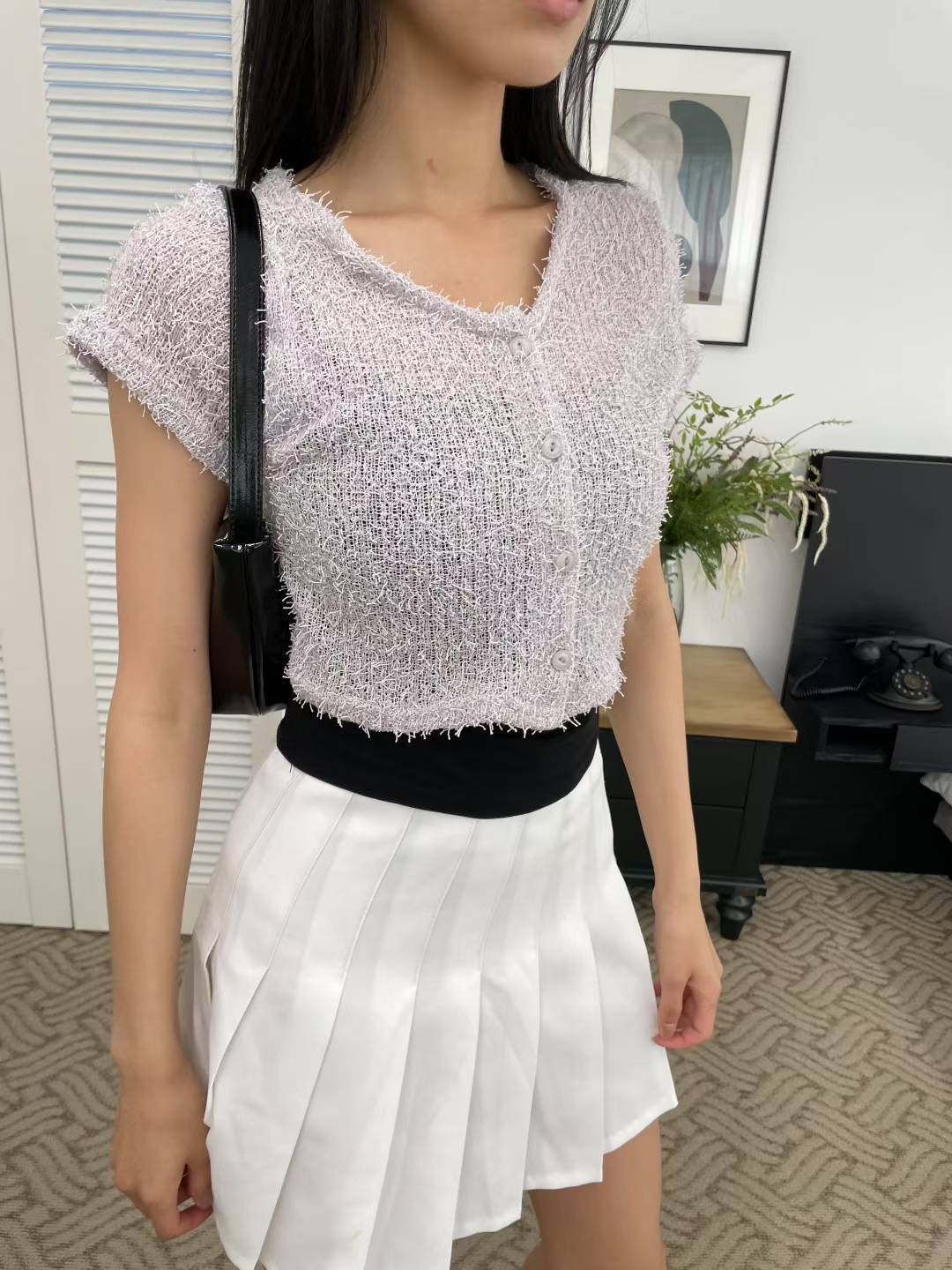 HOLYMOLY東大門㊣實拍女裝新品熱賣真品休閑25春夏職業針織衫HOLYMOLY針織衫圖色3