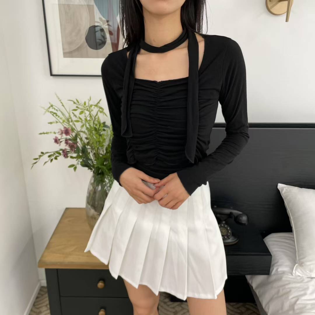 HOLYMOLY韓國代購㊣女士新品25春夏熱賣時尚職業套裝含脖帶HOLYMOLY套裝