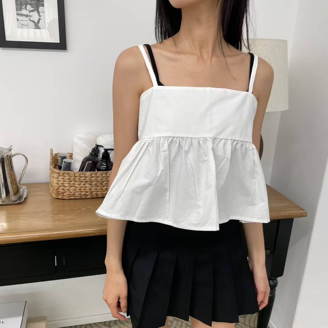 HOLYMOLY韓國直郵㊣女裝新品時尚真品休閑吊帶背心兩面可穿HOLYMOLY吊帶/背心