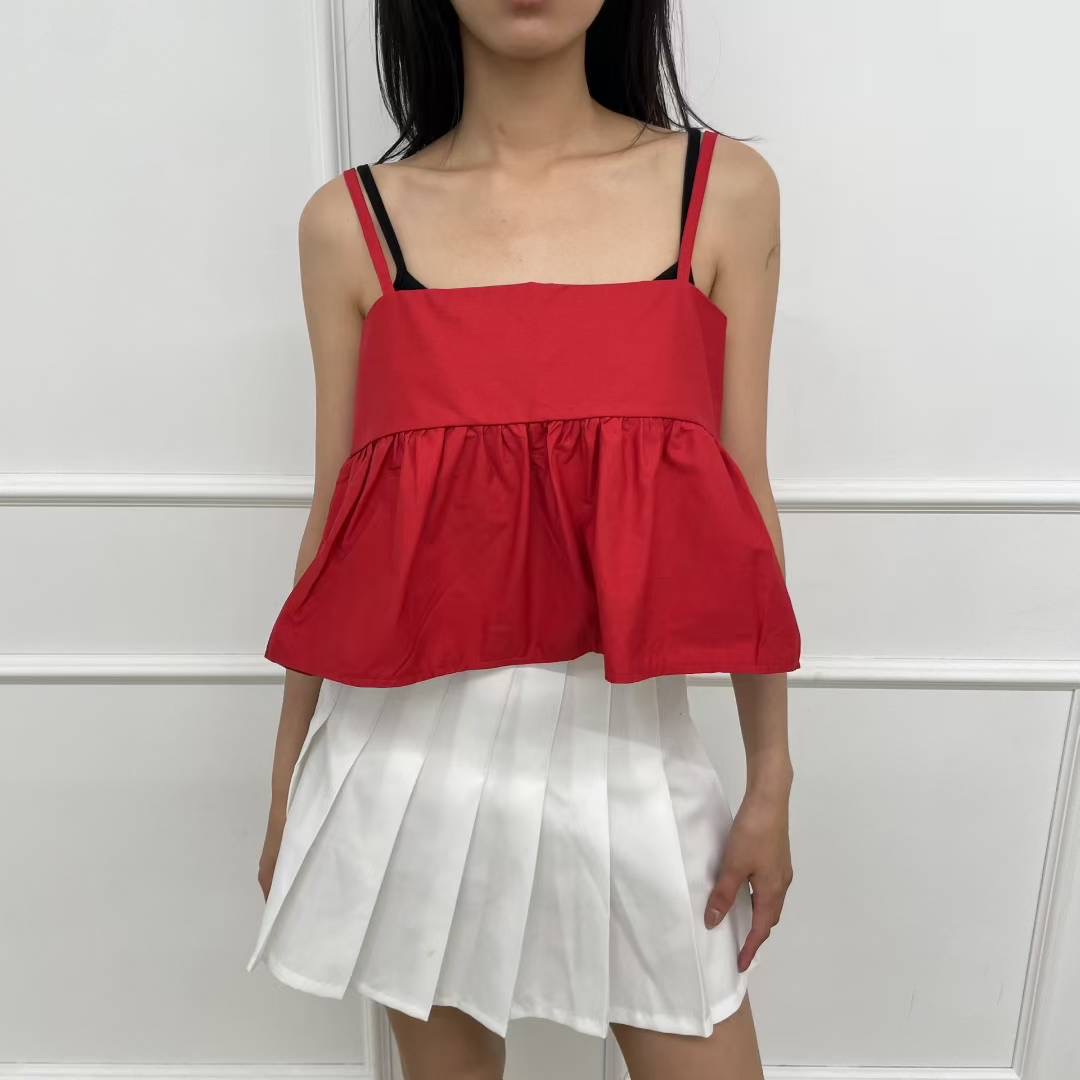 HOLYMOLY韓國直郵㊣女裝新品時尚真品休閑吊帶背心兩面可穿HOLYMOLY吊帶/背心圖色2