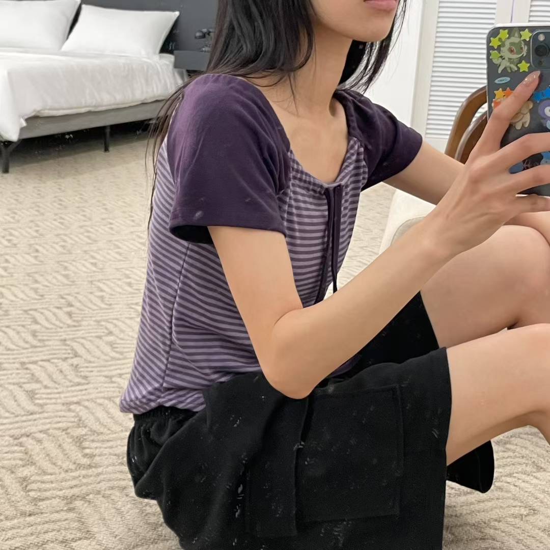 HOLYMOLY韓國代購㊣女裝新款休閑熱賣職業推薦人氣25春夏T恤HOLYMOLYT恤