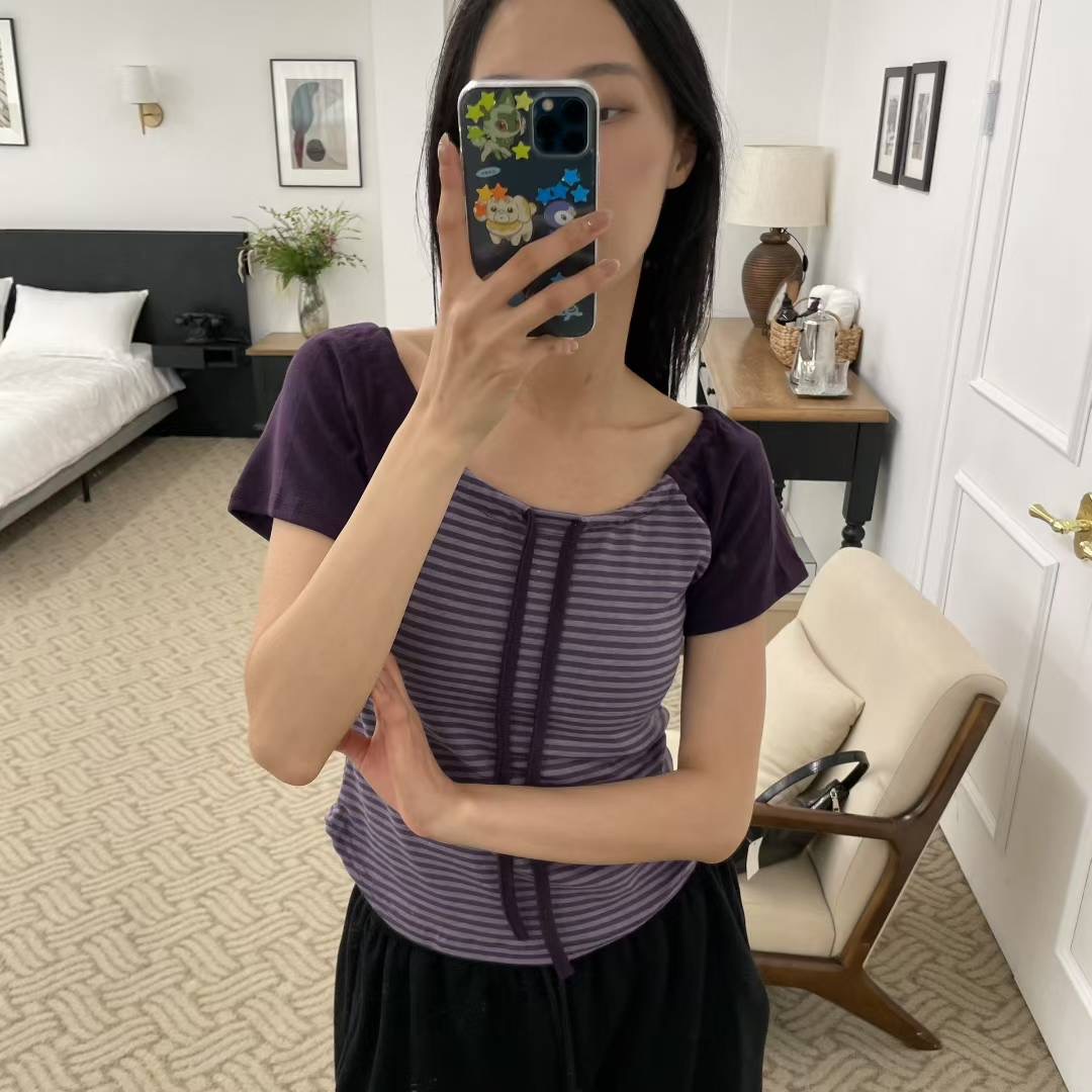 HOLYMOLY韓國代購㊣女裝新款休閑熱賣職業推薦人氣25春夏T恤HOLYMOLYT恤圖色2